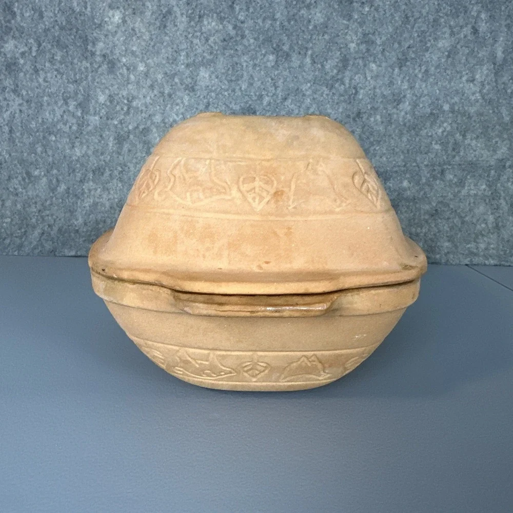Romertopf 110 TerraCotta 10x7x6 Bread Clay Baker Roaster Dutch Oven Rico USA